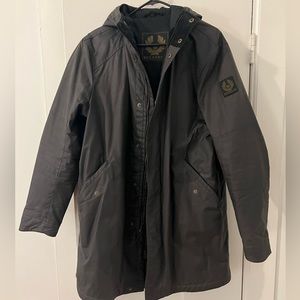 Belstaff coated poly fiber coat.